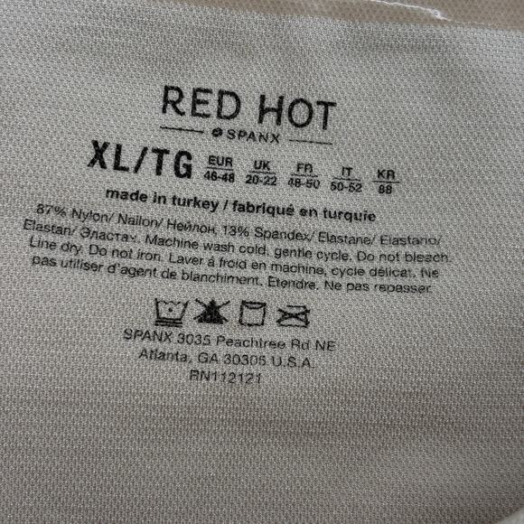 Spanx High Waist Thigh Shaper Size XL Beige Nude Red Hot Control Firming Support - Picture 6 of 7